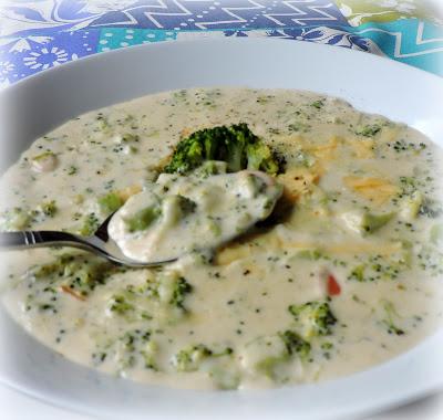 Cream of Broccoli Soup with Cheddar Cheese