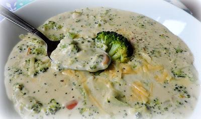 Cream of Broccoli Soup with Cheddar Cheese