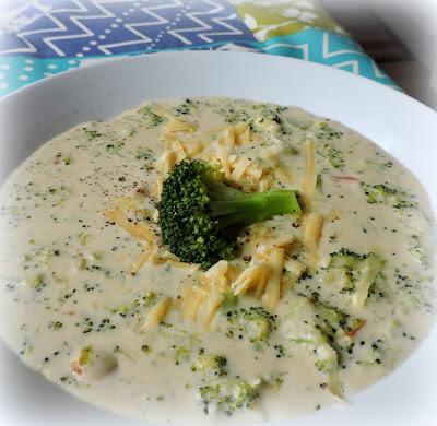 Cream of Broccoli Soup with Cheddar Cheese