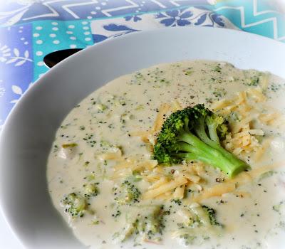 Cream of Broccoli Soup with Cheddar Cheese