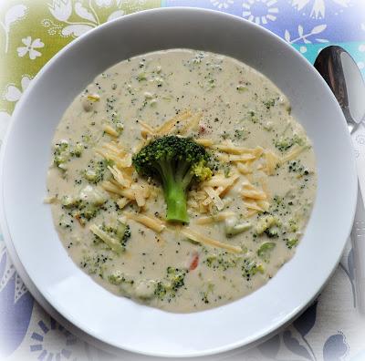 Cream of Broccoli Soup with Cheddar Cheese