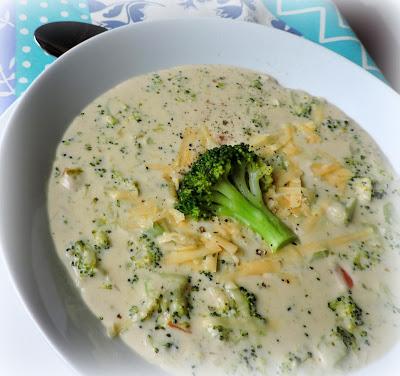 Cream of Broccoli Soup with Cheddar Cheese