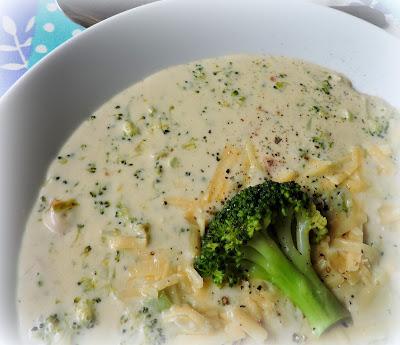 Cream of Broccoli Soup with Cheddar Cheese