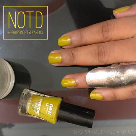 NewU Nail Polish in Deep Crystal - A mustard nail polish