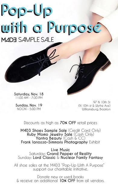 SHOPPING NYC: M4D3 Shoes' Pop-Up with a Purpose