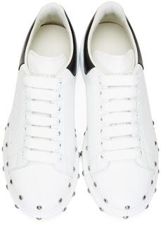 Studs And Snowflakes:  Alexander McQueen Studded Oversized Sneakers