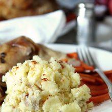 Smashed Potatoes with Boursin Garlic and Fine Herbs Cheese