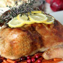 Lemon, Roasted Garlic, and Thyme Roasted Chicken