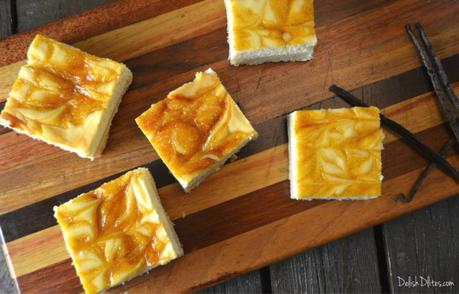 Passionfruit Swirl Cheesecake Bars