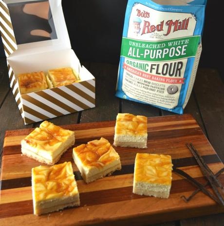 Passionfruit Swirl Cheesecake Bars