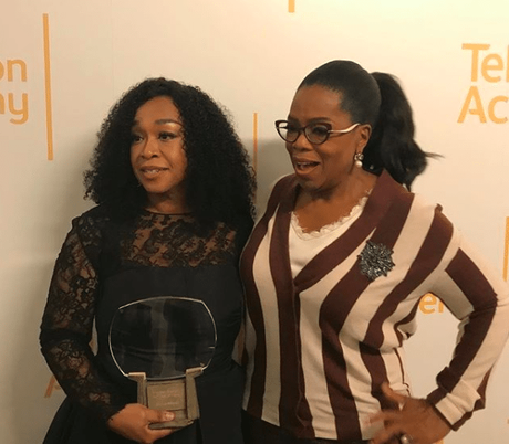 Oprah Winfrey Helps Induct Shonda Rhimes Into The Television Hall of Fame
