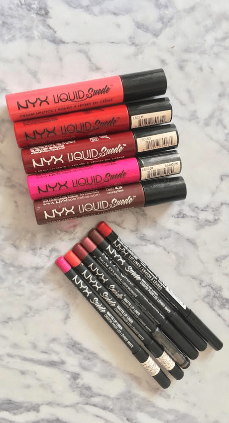 NYX Liquid Suede Lipsticks and Lipliners