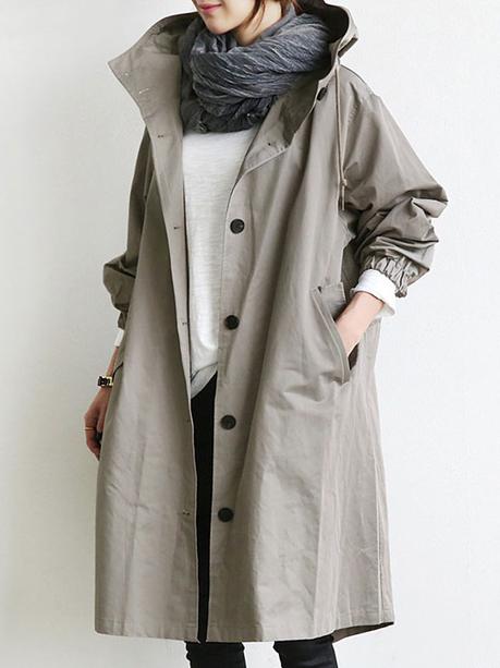 plus size women's trench coat