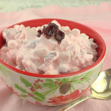 Cranberry Fluff Salad for #SundaySupper Cranberry Fluff Salad for #SundaySupper