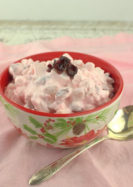 Cranberry Fluff Salad for #SundaySupper Cranberry Fluff Salad for #SundaySupper