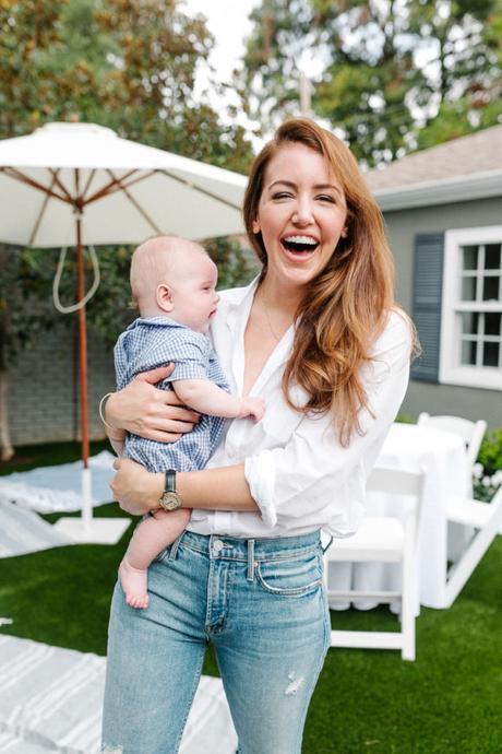 Amy Havins poses with baby Ralph.