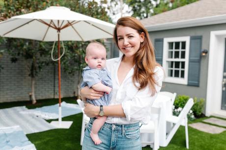 Amy Havins poses with baby Ralph.