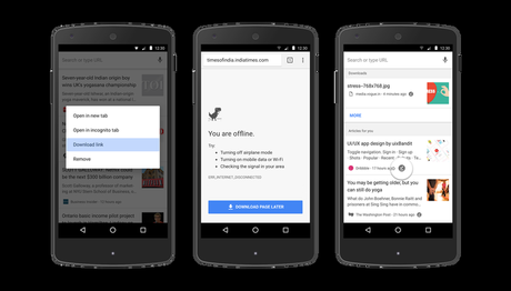 Another update from Google: Read webpages offline with chrome on Android