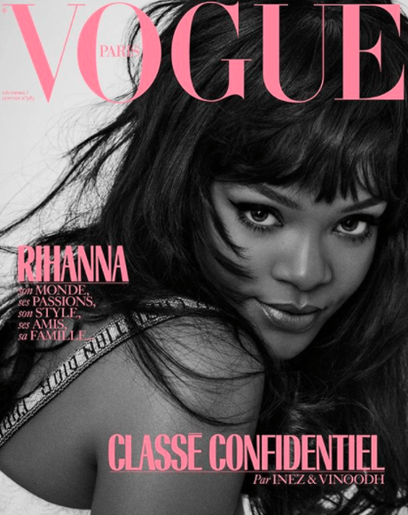 Rihanna Covers ‘Vogue’ Paris December 2017 Issue Three Times