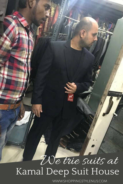 What I did this weekend? Tried and checked fittings of suits and blazers at Kamal Deep Suit House at Lajoat Nagar-Iv, Central Market