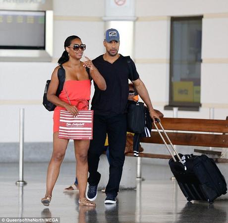 Kenya Moore and Marc Daly Spotted Leaving Barbados