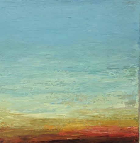 ARTmonday: Montserrat College of Art Small Works Sale Boston Artist Maria Malatesta Abstract Landscape Painting