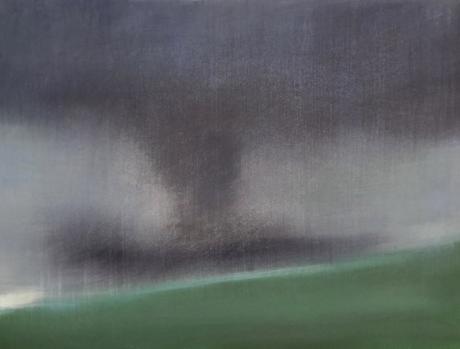 ARTmonday: Montserrat College of Art Small Works Sale Boston Artist Laura Fischman Abstract Landscape Painting