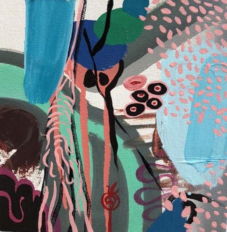 ARTmonday: Montserrat College of Art Small Works Sale Boston Artist David Tang Olsen Marine Inspired Abstract Painting