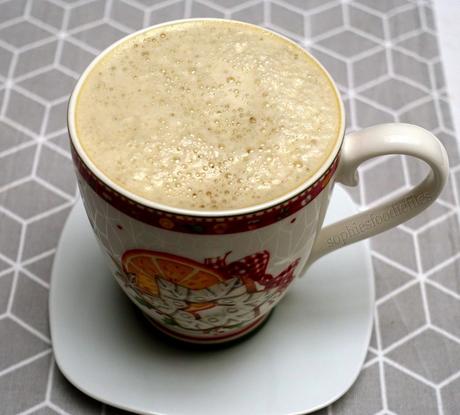 Vegan Gluten-free Café Latte with NuNaturals Nustevia Chai Spice Syrup!
