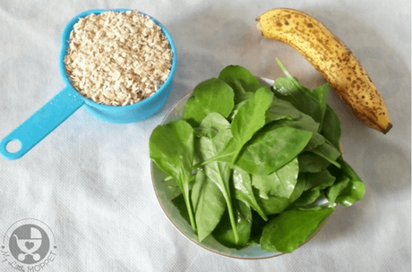 Spinach Oat Pancakes
