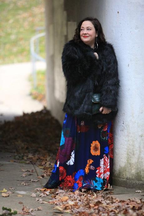 What I Wore: Dark Floral