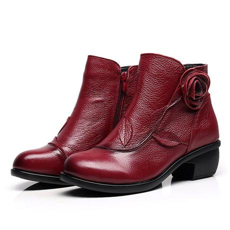Handmade Genuine Leather Socofy Boots: So Comfy & Fashion Socofy vintage boots