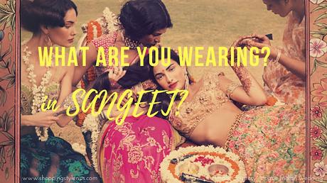 Indian Wedding - Outfit and Jewellery Inspiration. Wear this in Sangeet!!
