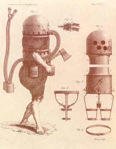 First functional German diving suit, by Karl Heinrich Klingert