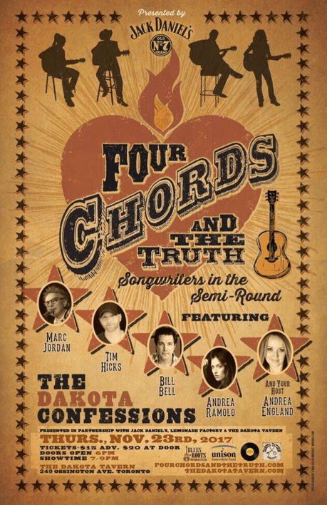 Four Chords and the Truth: Marc Jordan, Tim Hicks, Damhnait Doyle, Andrea Ramolo, Bill Bell & Friends