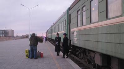 Crossing the Border from China Into Mongolia