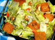 Lettuce Salad with Croutons