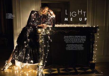 Light Me Up with Anisia Khurmatulina by Benjamin Kanarek for ELLE