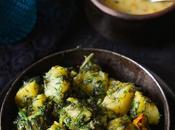 Aloo Suva Sabzi Recipe, Dill Leaves Potato Stir