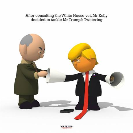 After consulting the White House vet, Mr Kelly decided to tackle Mr Trump’s Twittering