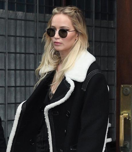 Jennifer Lawrence leaves her hotel in Tribeca