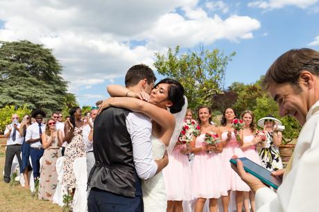 Villa Catignano Siena Wedding Photography outdoor ceremony
