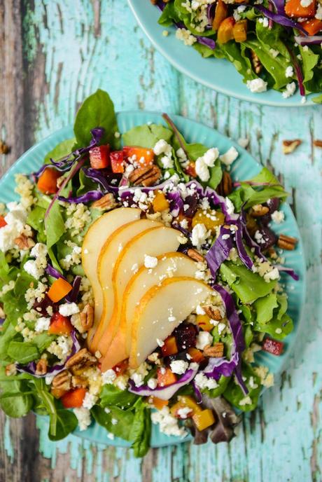 Harvest Salad with Roasted Beets and Butternut Squash