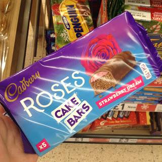 Cadbury Roses Cake Bars Strawberry Dream