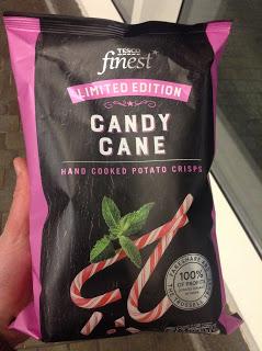 tesco finest candy cane crisps