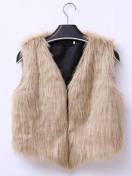 fur vest jacket