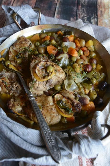 harissa chicken and vegetables