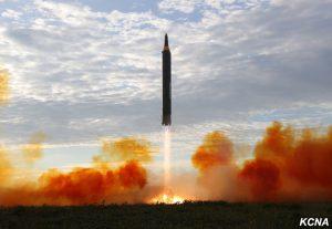 Kim Jong Un Observes and Guides Another Hwasong-12 Test