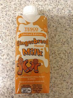 Tesco Gingerbread Flavour Milk Limited Edition 