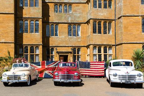 York Wedding Photographers cars with american and british flags